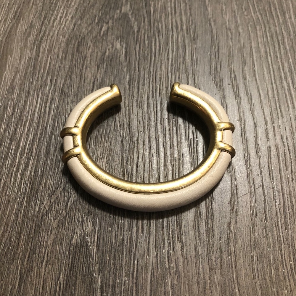 Leather and Brass Cuff Lucky Brand Bracelet